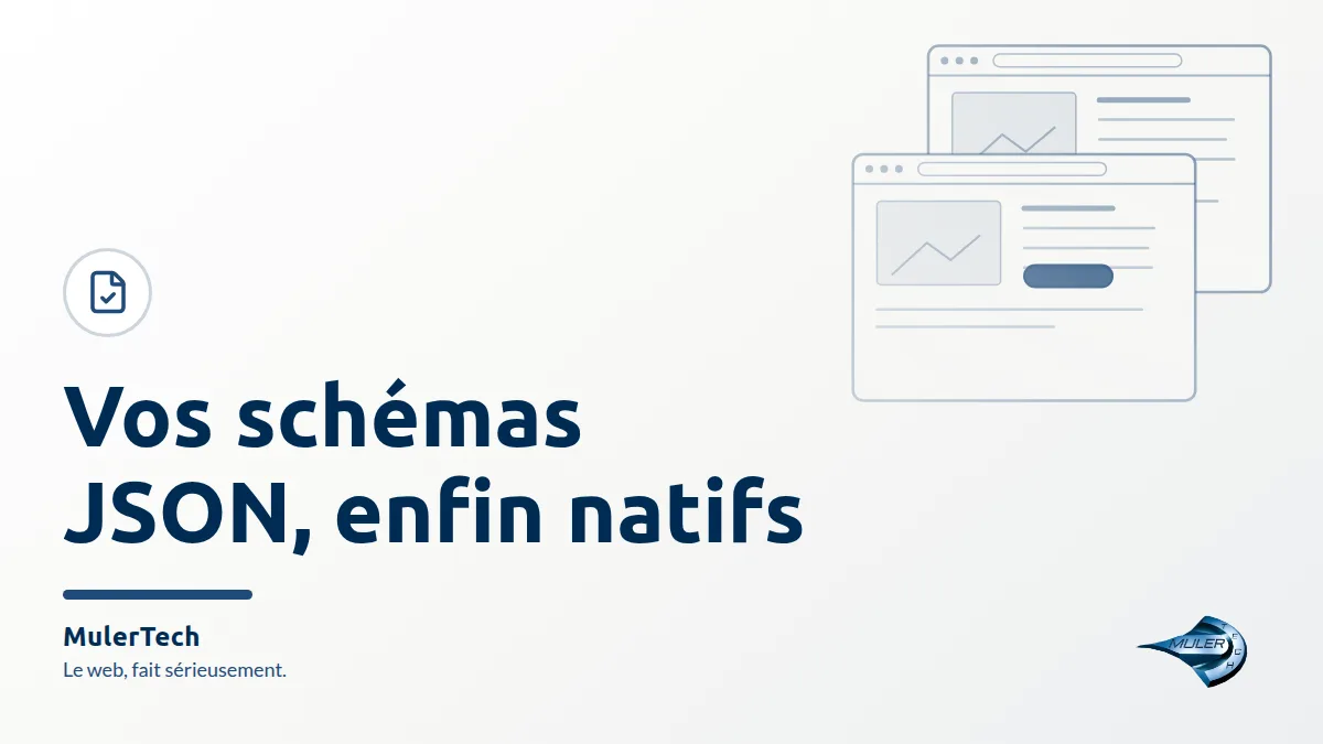 Image de couverture : Symfony 8.2 et le composant JsonSchema : décrire vos données JSON sans friction